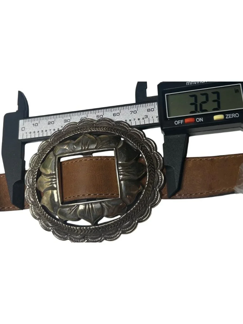 Brighton VTG 1993 Sunflower Silver & Leather Concho Belt 34